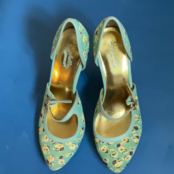 Seychelles size 7 retro strappy heels - Picture 6 of 8